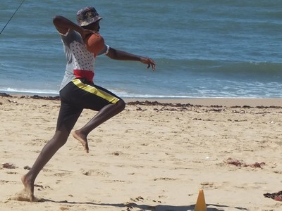 handball on the beach